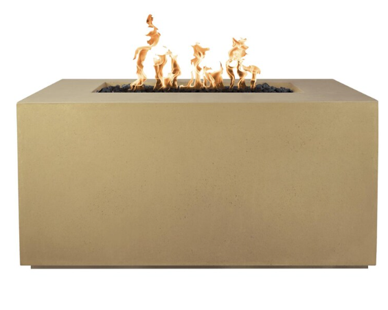 Top Fires by The Outdoor Plus Pismo 48-Inch Propane Fire Pit - Brown Concrete - Match Light