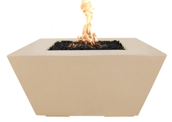 Top Fires by The Outdoor Plus Redan 50-Inch Propane Fire Pit - Vanilla Concrete - Match Light