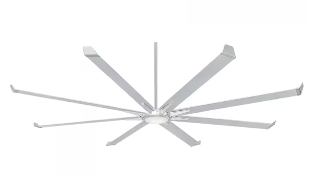 Minka-Aire Geant 110-Inch 8-Blade LED Ceiling Fan in Aluminum Finish W/ Aluminum Blades - F988L-ALM - F988L-ALM