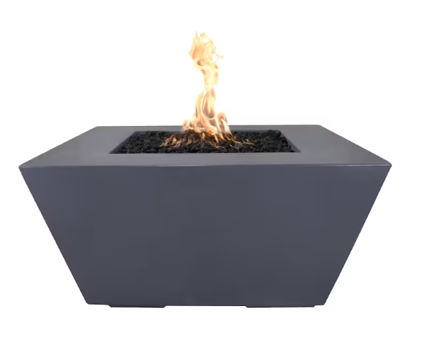 Top Fires by The Outdoor Plus Redan 50-Inch Propane Fire Pit - Gray Concrete - Match Light
