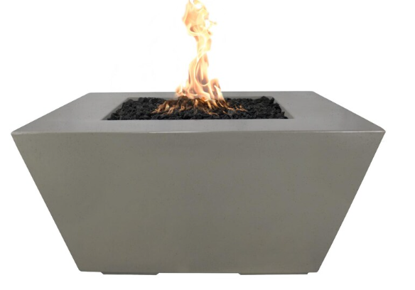 Top Fires by The Outdoor Plus Redan 50-Inch Propane Fire Pit - Ash Concrete - Match Light