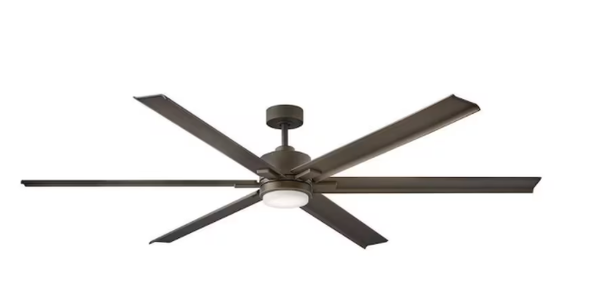 Hinkley Lighting Indy Maxx 82-Inch LED Indoor / Outdoor Ceiling Fan - Metallic Matte Bronze - 900982FMM-LDD