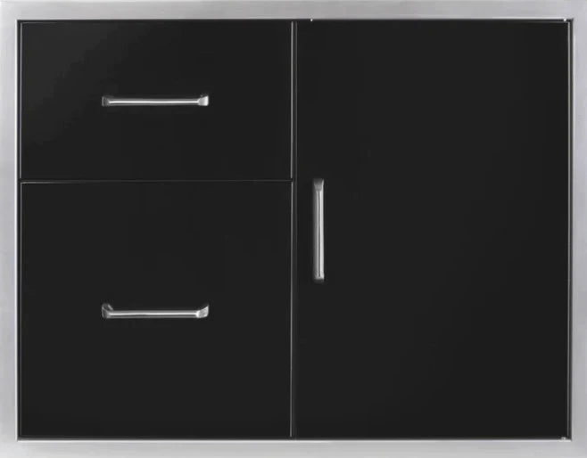 Wildfire 30 X 24 Access Door & Double Drawer Combo - WF-DDWCOMBO3024-BSS