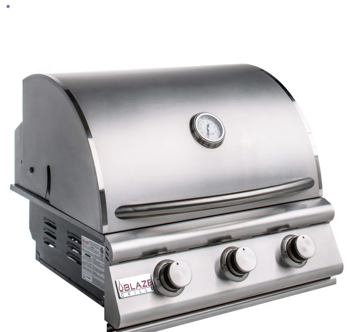 Blaze Prelude LBM 25-Inch 3-Burner Built-In Propane Gas Grill - BLZ-3LBM-LP