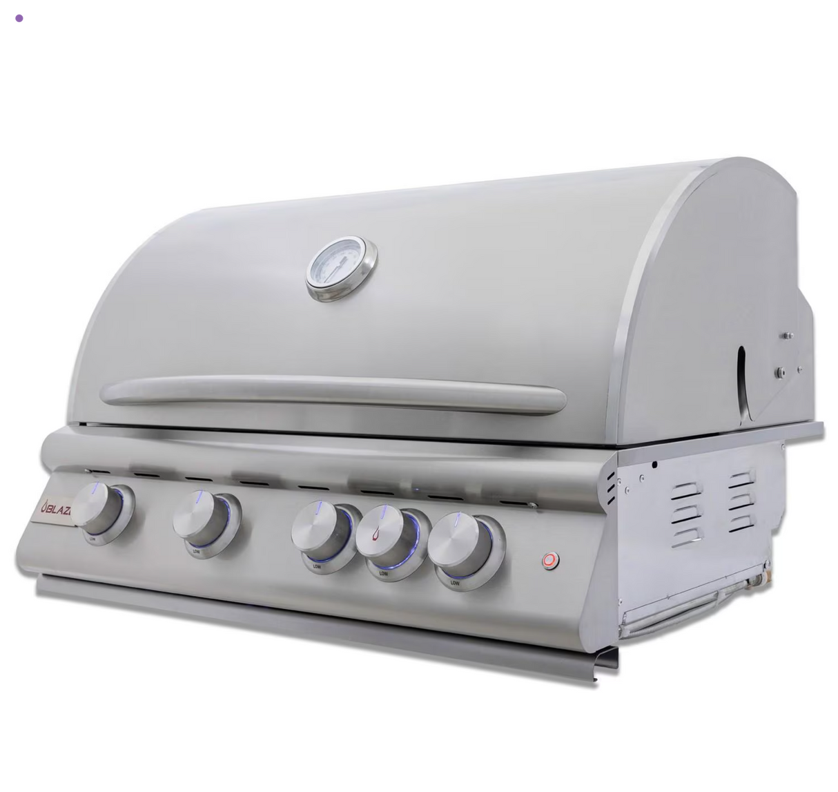 Blaze Premium LTE+ 32-Inch 4-Burner Built-In Natural Gas Grill w/ Lift-Assist Hood & Rear Infrared Burner - BLZ-4LTE3-NG