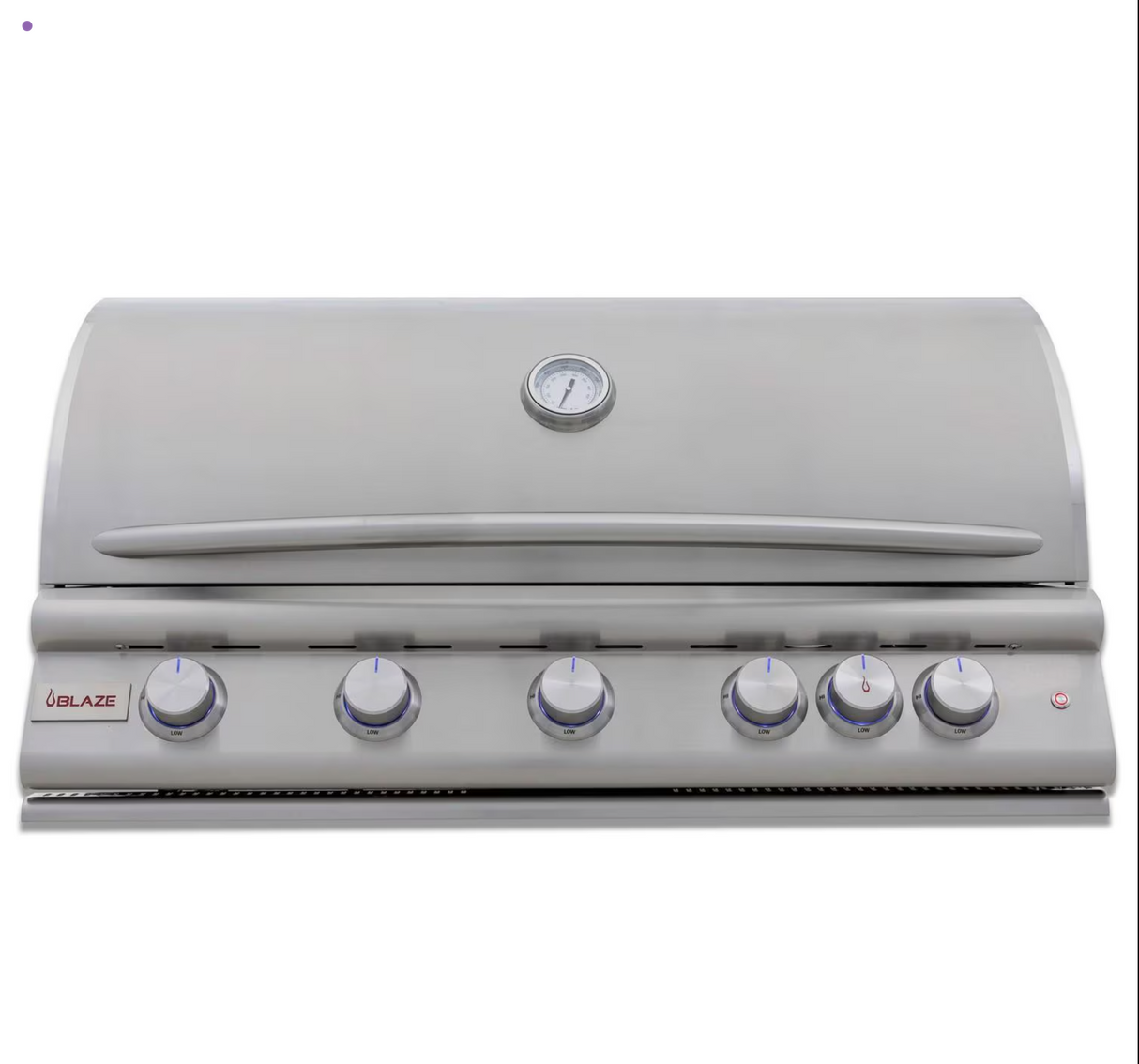 Blaze Premium LTE+ 40-Inch 5-Burner Built-In Propane Gas Grill w/ Lift-Assist Hood & Rear Infrared Burner - BLZ-5LTE3-LP