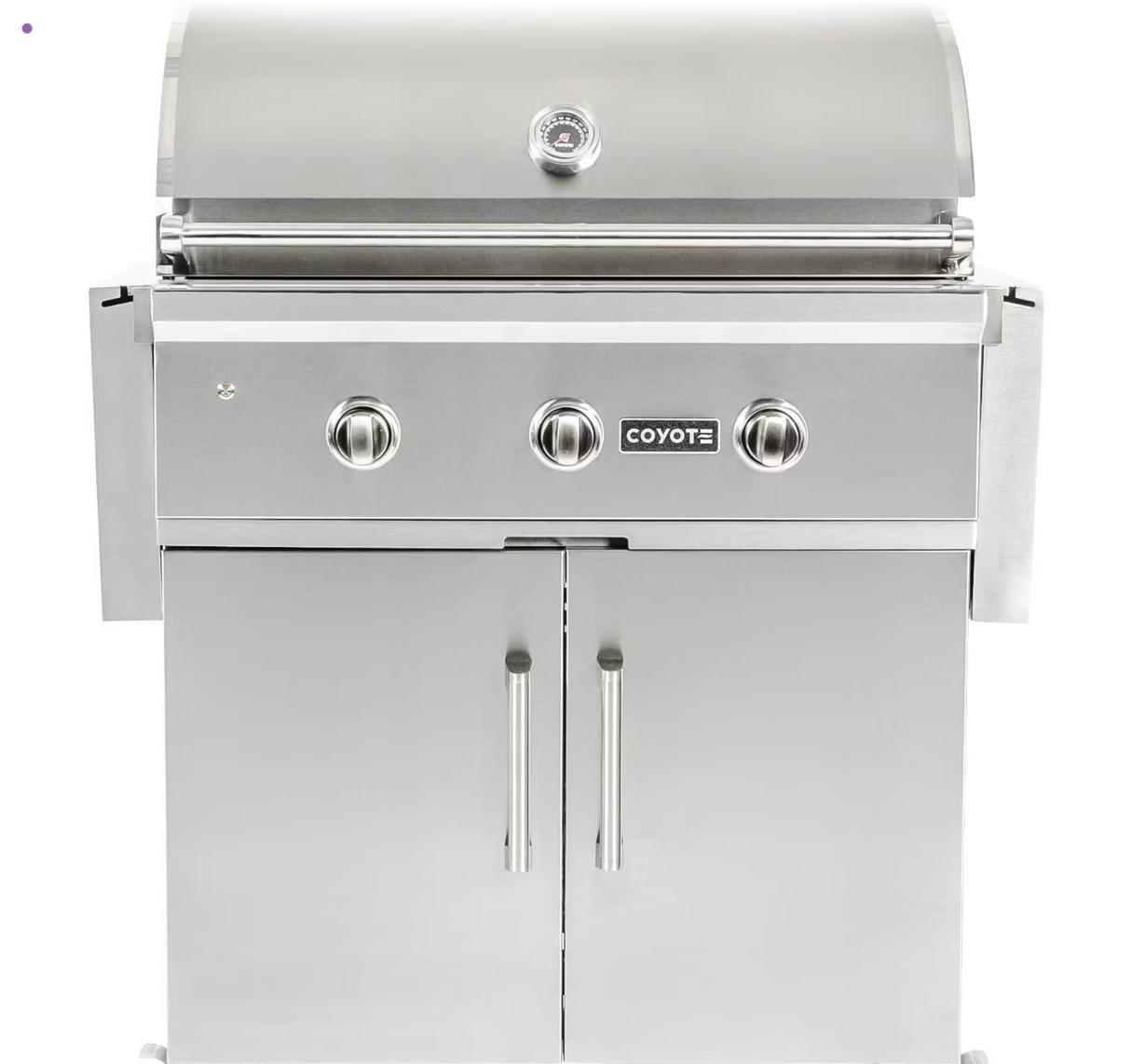Coyote C-Series 34-Inch 3-Burner Freestanding Propane Gas Grill - C2C34LP C1C34CT