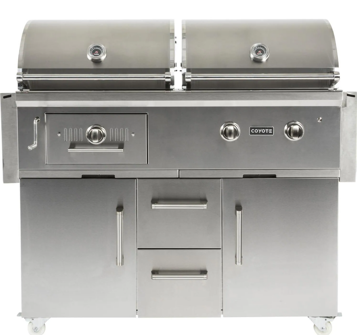 Coyote Centaur 50-Inch Propane Gas/Charcoal Dual Fuel Grill - C1HY50LP