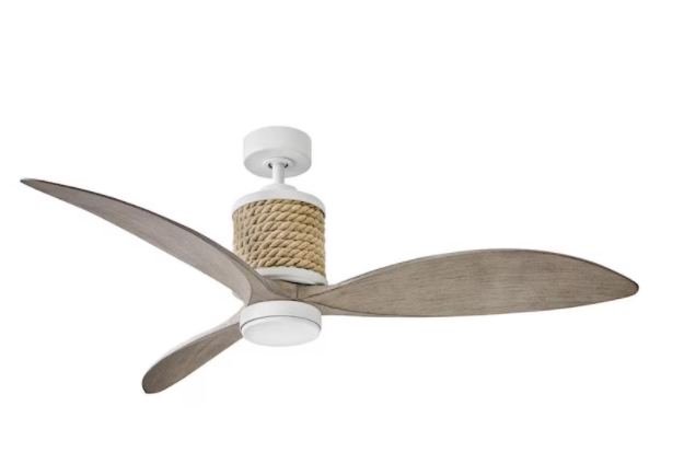Hinkley Lighting Marin 60 Inch Indoor / Outdoor Ceiling Fan W/ LED Lighting - Matte White - 903160FMW-NDD