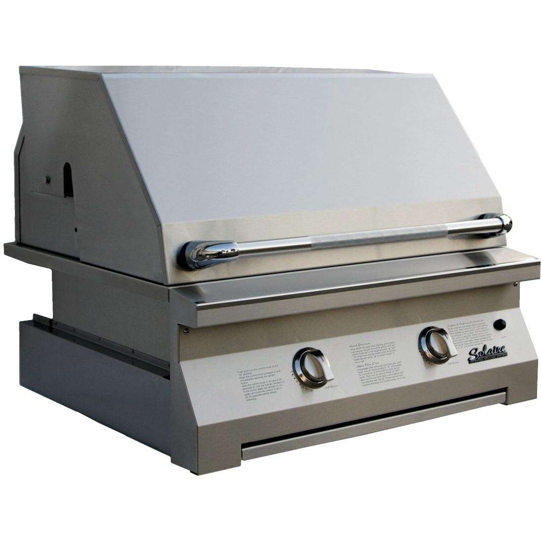 Solaire 30 Inch Built-In All Convection Propane Gas Grill - SOL-IRBQ-30-LP Closed