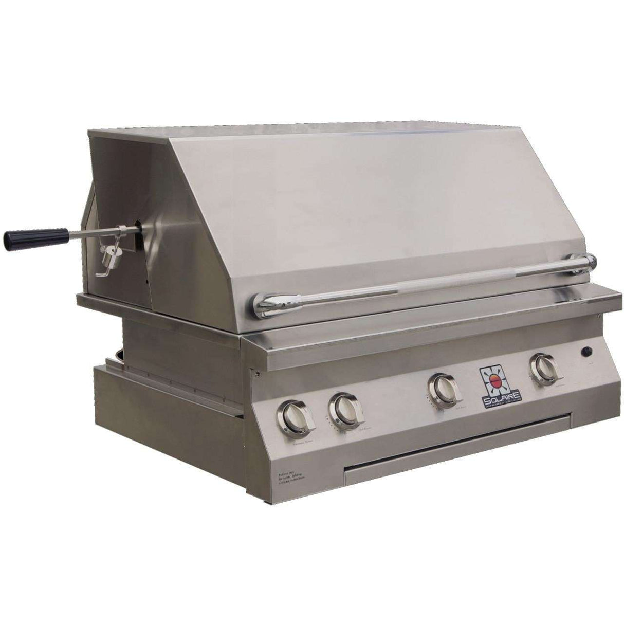 Solaire 36 Inch Built-In All Infrared Propane Gas Grill With Rotisserie - SOL-AGBQ-36IR-LP