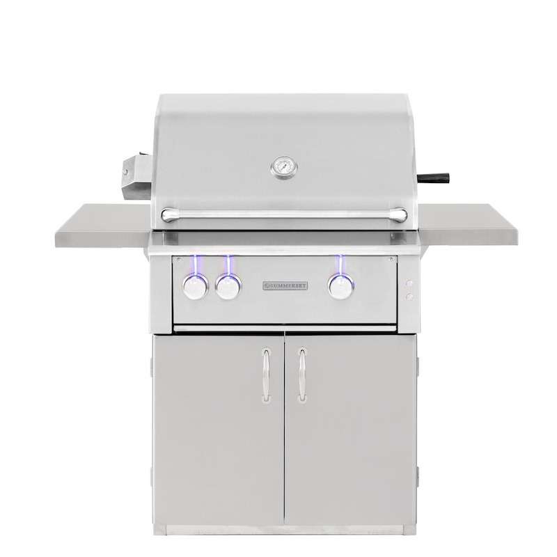 Summerset Alturi 30-Inch 2-Burner Natural Gas Grill With Stainless Steel Burners & Rotisserie - ALT30T-NG freestanding