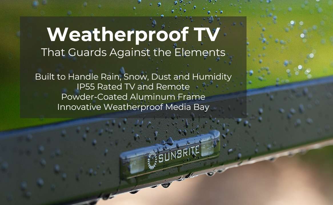 Sunbrite Signature 2 SB-S2-43-4K-BL 43 inch LED HDR 4K Outdoor TV - Partial Sun 10