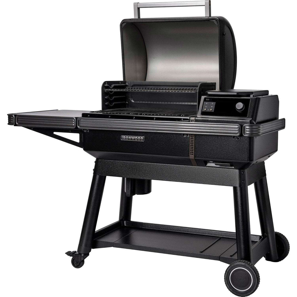 Traeger Ironwood Wood Pellet Grill W Pop-And-Lock Accessory Rail - TFB61RLG open grill