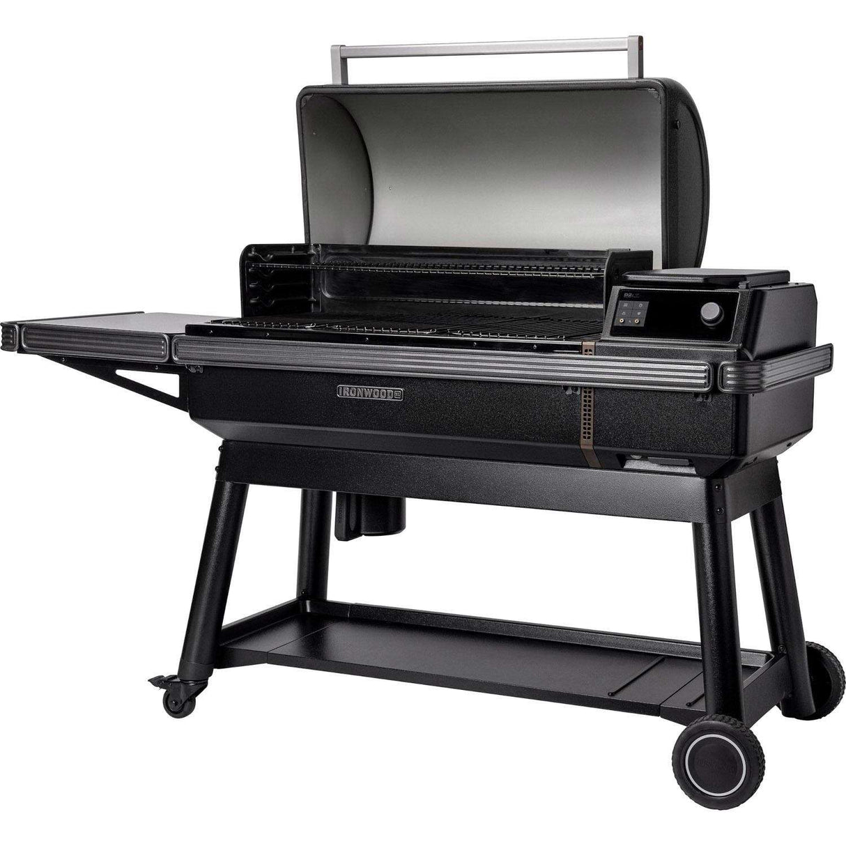 Traeger Ironwood XL Wood Pellet Grill W Pop-And-Lock Accessory Rail - TFB93RLG open grill