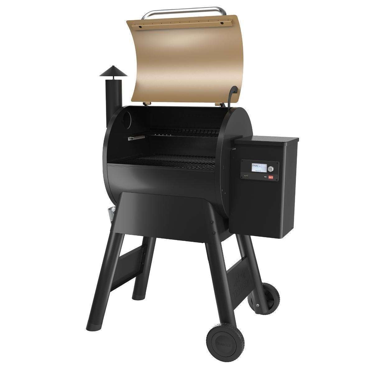 Traeger Pro 575 Wi-Fi Controlled Wood Pellet Grill W WiFIRE - Bronze - TFB57GZE open grill