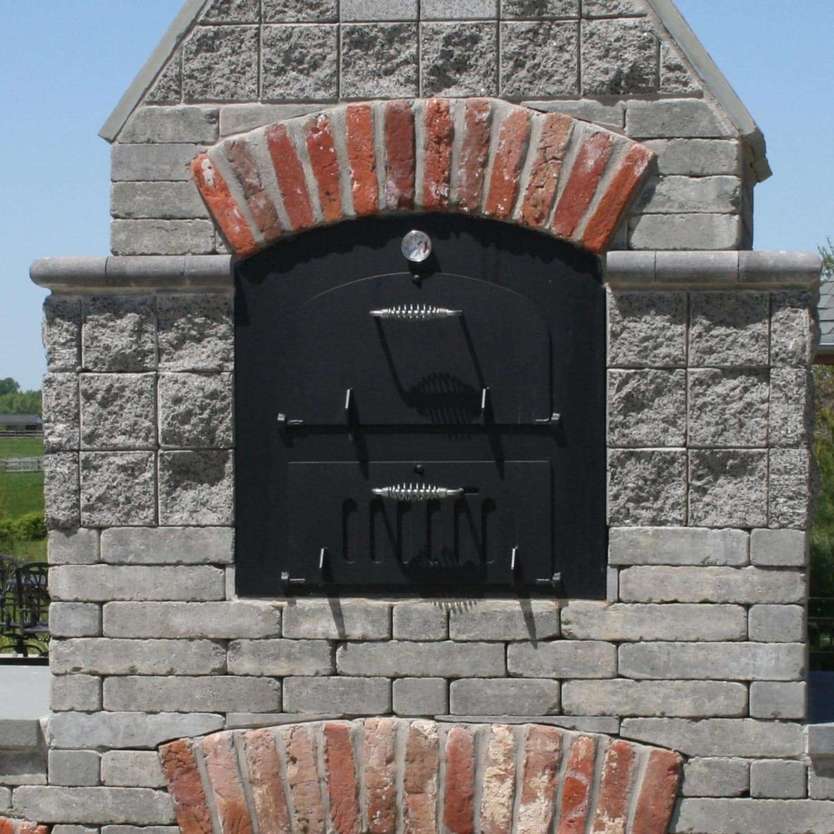 Tuscan Chef GX-CM Deluxe Family 27-Inch Built-In Counter Top Outdoor Wood-Fired Pizza Oven