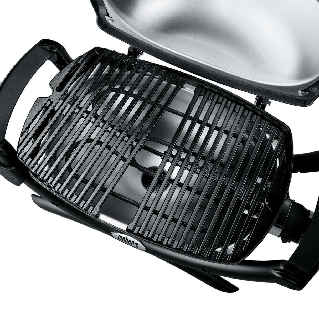 Weber Q 1400 Portable 1560 Watt Electric Grill - Dark Gray - 52020001 open grill