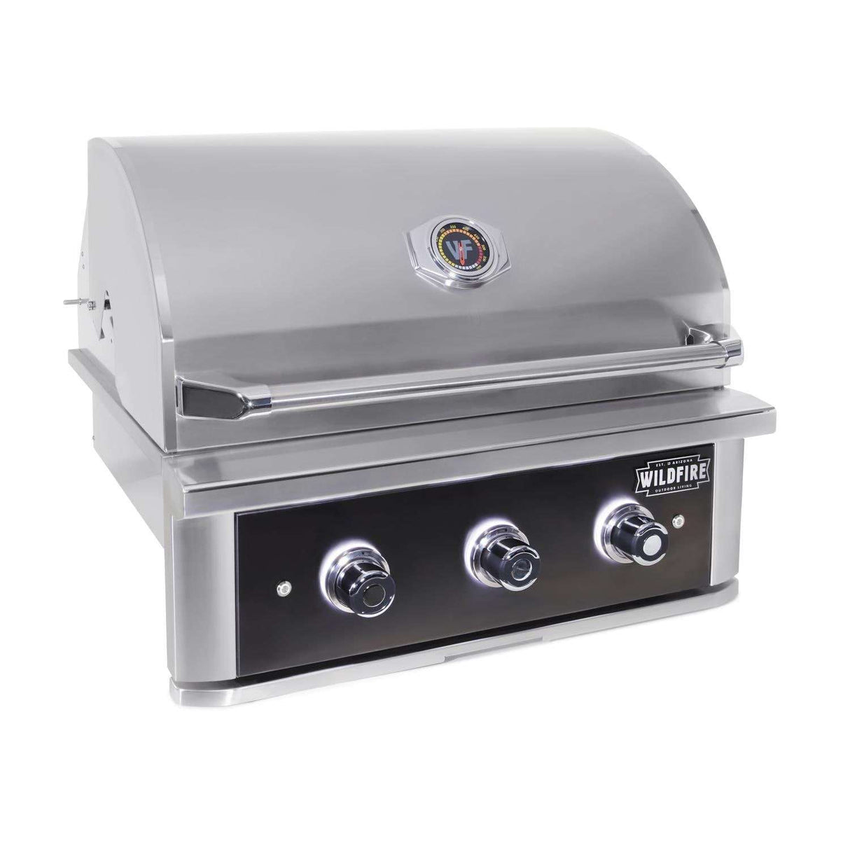 Wildfire 30-In Grill Outdoor Kitchen Package w Double Side Burner - WF-PRO30G-RH-LP side