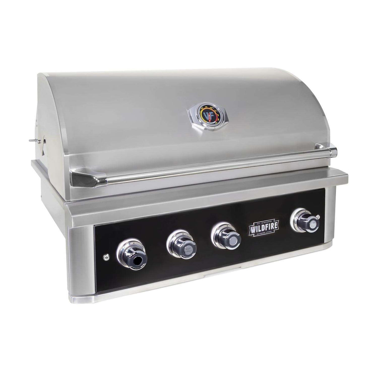 Wildfire Ranch PRO 36-Inch Black 304 SS Natural Gas Grill - WF-PRO36G-RH-NG side