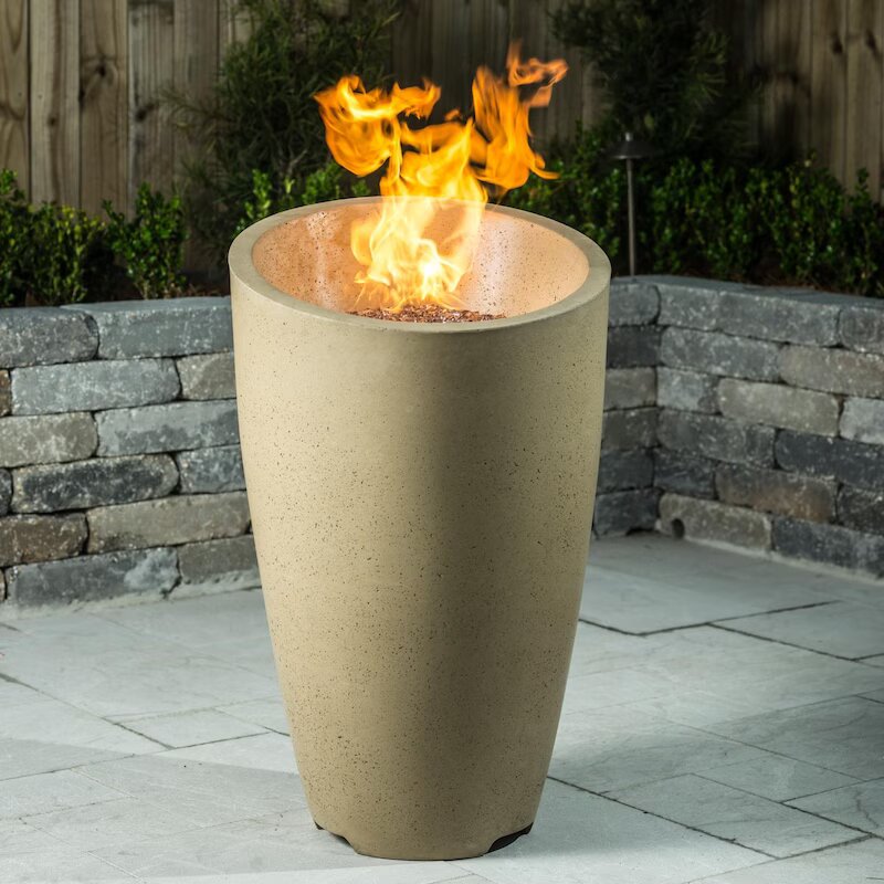 American Fyre Designs Eclipse 23-Inch Propane Gas Fire Urn - Cafe Blanco - 520-CB-11-M2PC (2)
