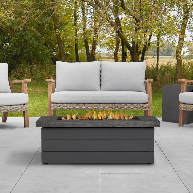 Lakeview Bocage 48-Inch Rectangle Propane Gas Fire Table - Gray - SC-1680LP-GRY (1)