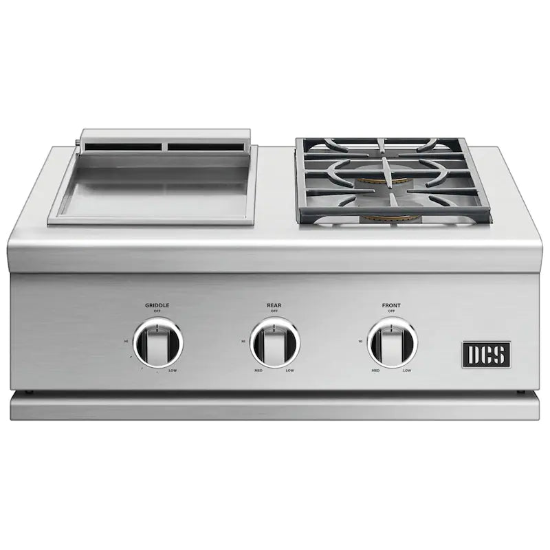 DCS Series 9 30-Inch Propane Double Side Burner with Griddle - GDSBE1-302-L