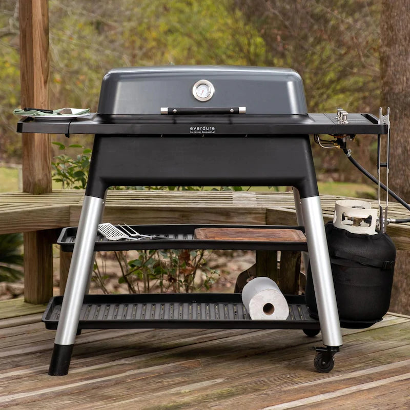 Everdure By Heston Blumenthal FURNACE 52-Inch 3-Burner Propane Gas Grill With Stand - Graphite - HBG3GUS