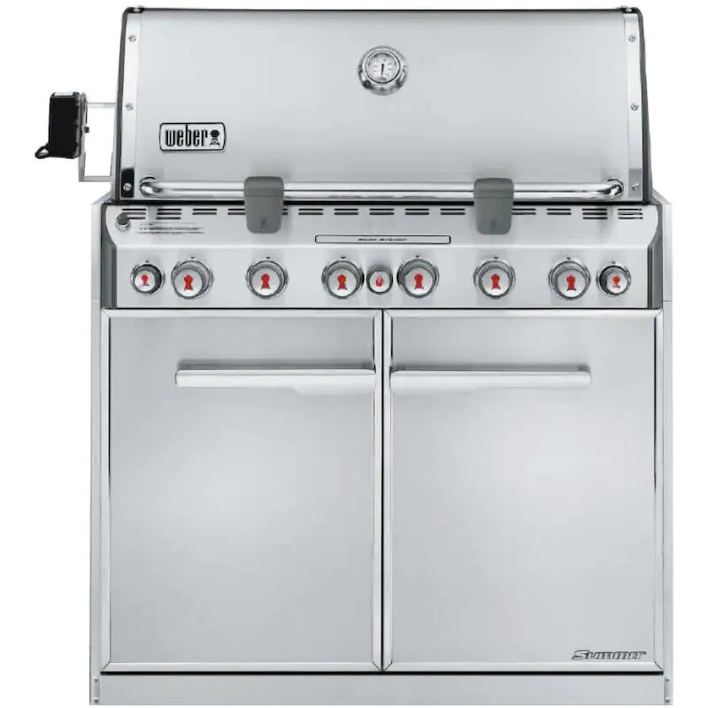 Weber Summit S-660 Built-In Natural Gas Grill With Rotisserie & Sear Burner - 7460001