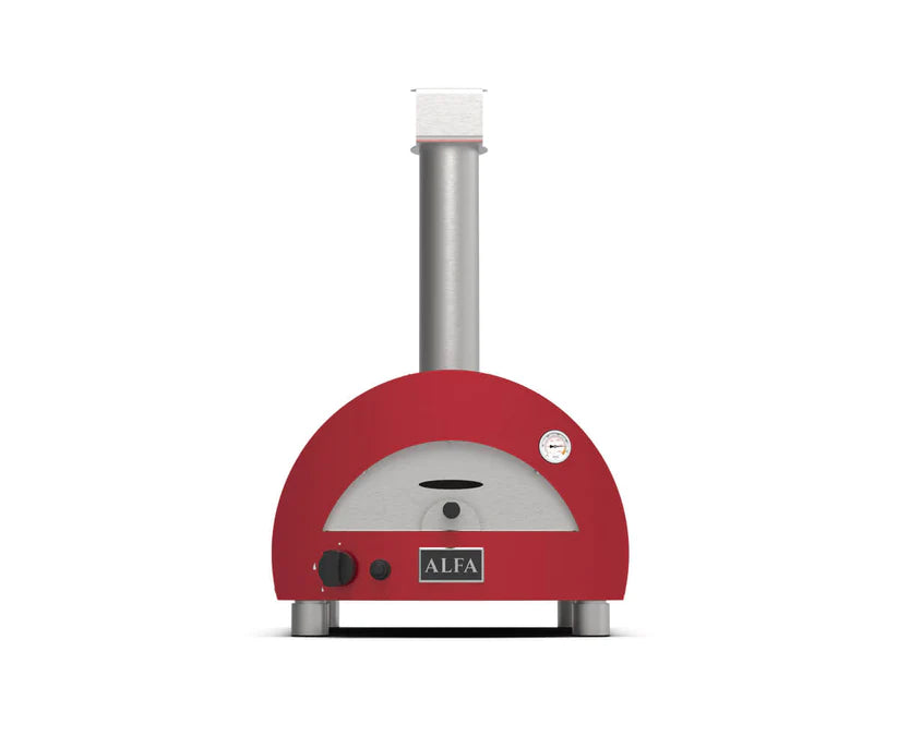 Alfa Moderno 2 Pizze Propane Pizza Oven W/ Natural Gas Conversion Kit - Antique Red - FXMD-2P-GROA-U