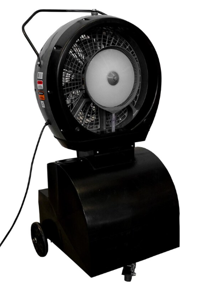 Ecojet by Joape Cyclone Reservoir 18-Gallon Outdoor Misting Fan - Black - LVP-030403