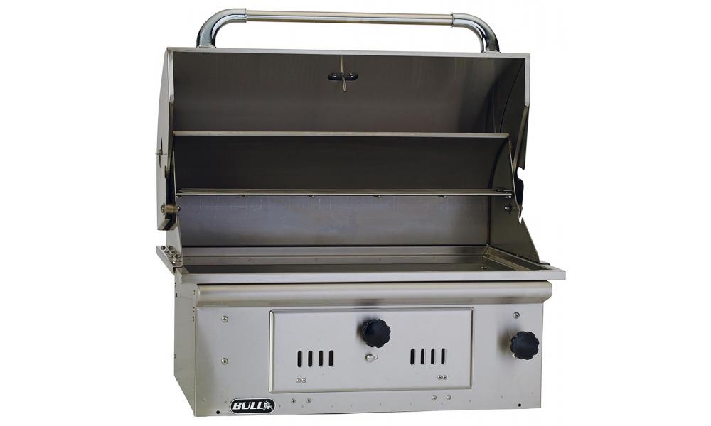 Bull Grills 67529 Bison 30-Inch Built-In Stainless Steel Charcoal Grill