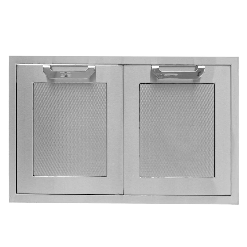 Hestan 36-Inch Propane Tank/Trash Drawer & Storage Cabinet Combo - Steeletto - AGSD36-SS