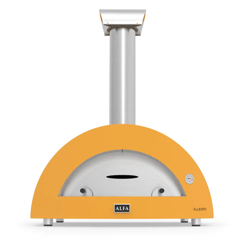 Alfa Allegro 39-Inch Outdoor Countertop Wood-Fired Pizza Oven - Yellow - FXALLE-LGIA-T