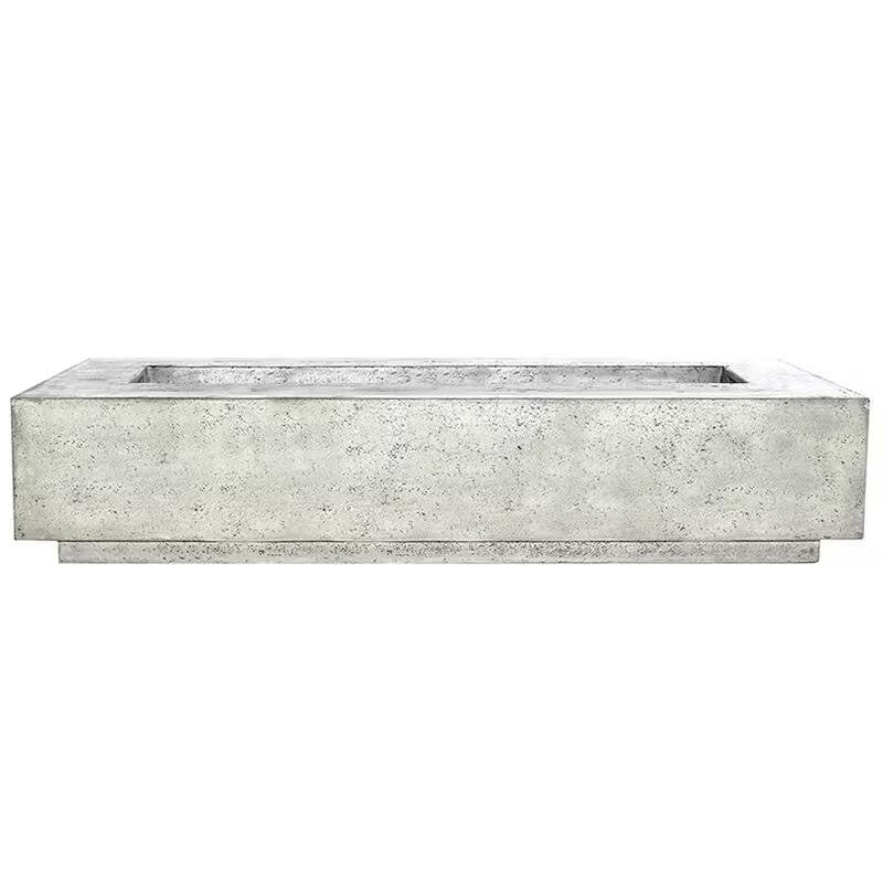 Lakeview Cascata Bay 6 90-Inch Natural Gas Rectangular Fire Pit Table - Natural - SCPH-415-3NG (1)