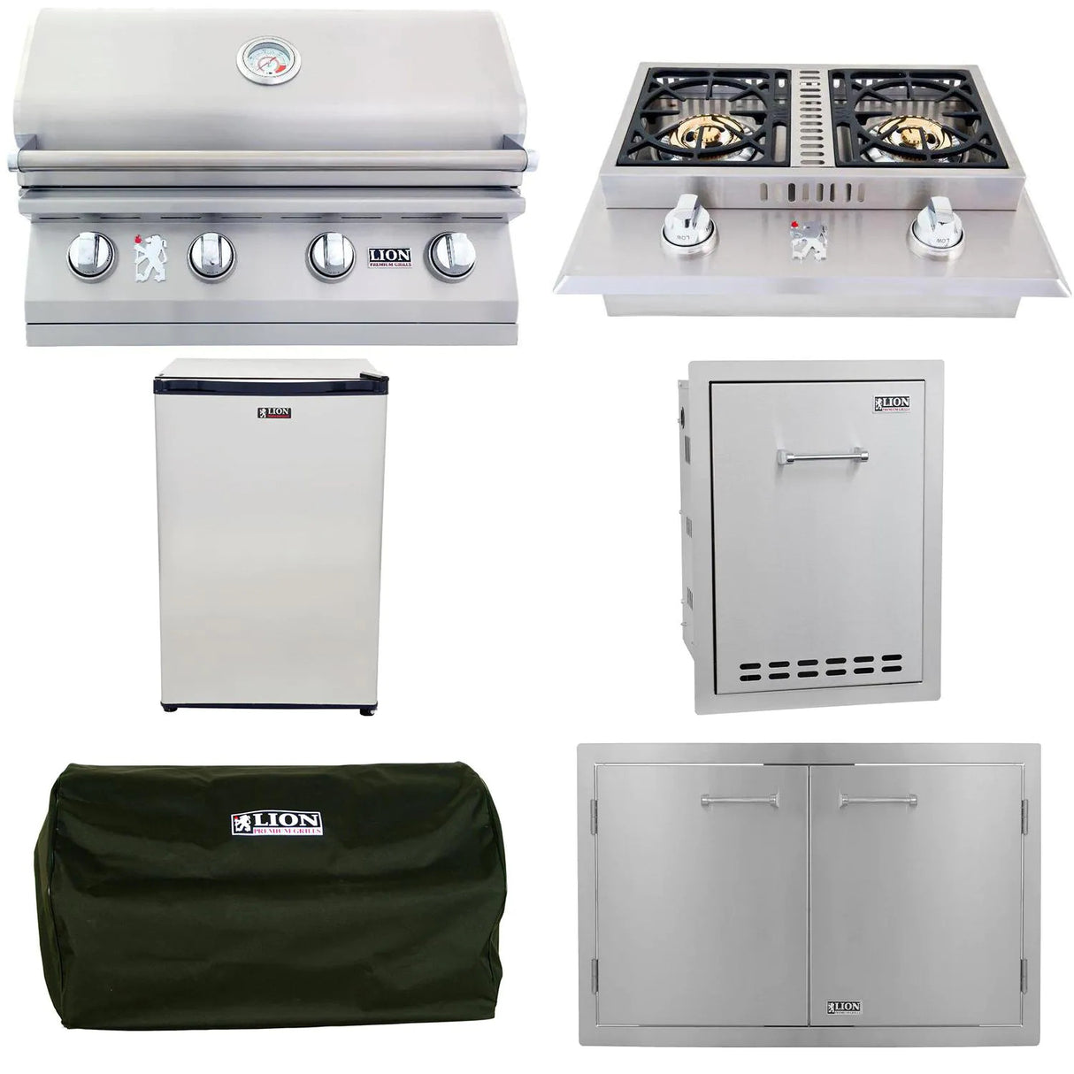 Lion L60000 6-Piece 32-Inch Propane Gas Outdoor Kitchen Package - 65625-6PC (2)