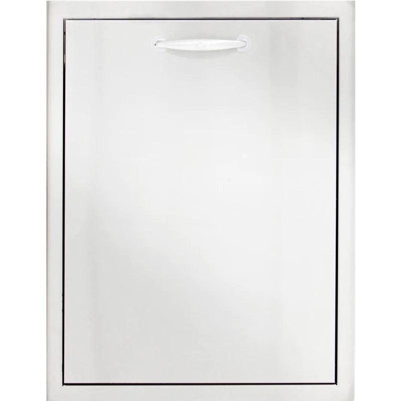 Blaze 20-Inch Roll-Out Stainless Steel Double Trash / Recycling Bin - BLZ-TREC-DRW-H