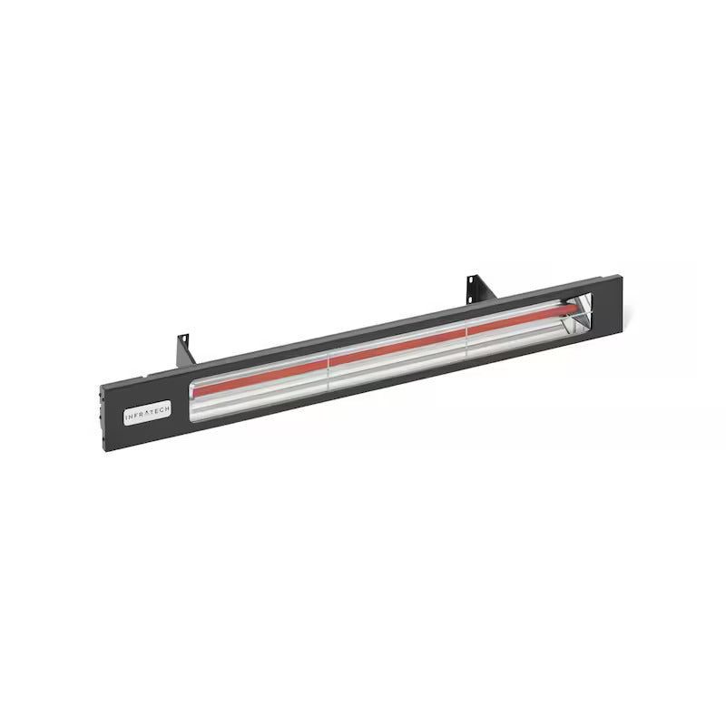 Infratech Slimline Series 42 1/2-Inch 2400W Single Element Electric Infrared Patio Heater - 240V - Matte Black - SL2424BL (1)