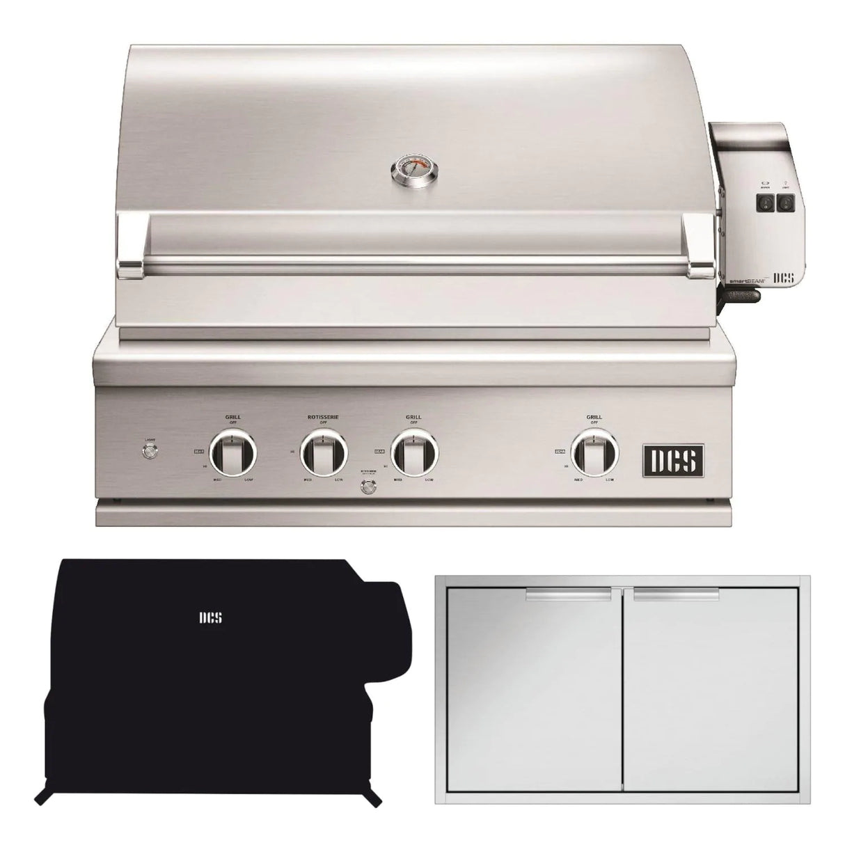 DCS Series 9 3-Piece 36-Inch Propane Gas Outdoor Kitchen Package - BE1-36RC-L-3PC