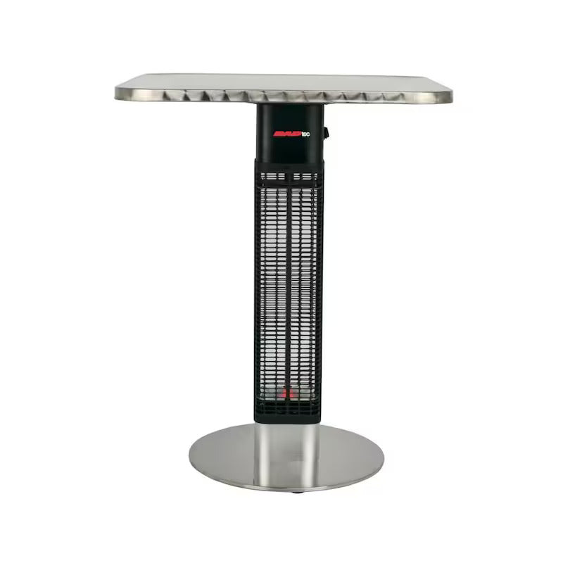 RADtec Bistro Table Series 24-Inch Square 1500W Electric Infrared Bistro Table Patio Heater - 120V - SBT-15S