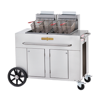 Crown Verity Double Tank Natural Gas Fryer - CV-PF-2NG