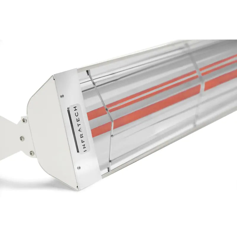 Infratech WD-Series 61 1/4-Inch 6000W Dual Element Electric Infrared Patio Heater - 240V - White - WD6024SS-WH