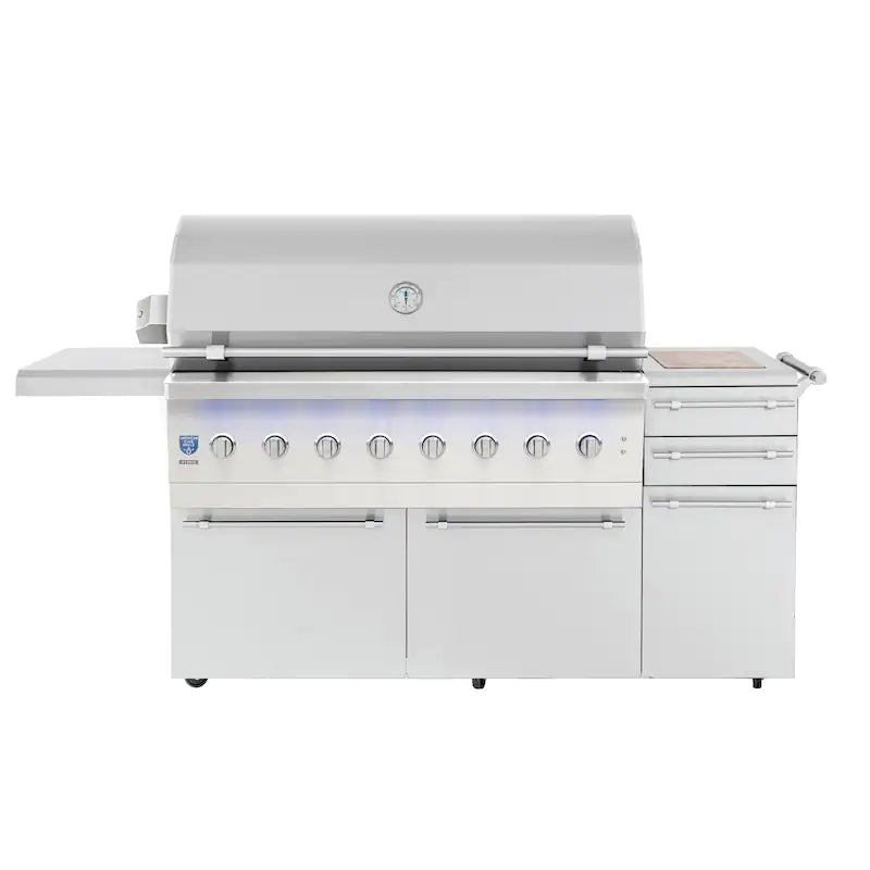 American Made Grills Encore 54-Inch Freestanding Hybrid Grill - Natural Gas - ENCFS54-NG