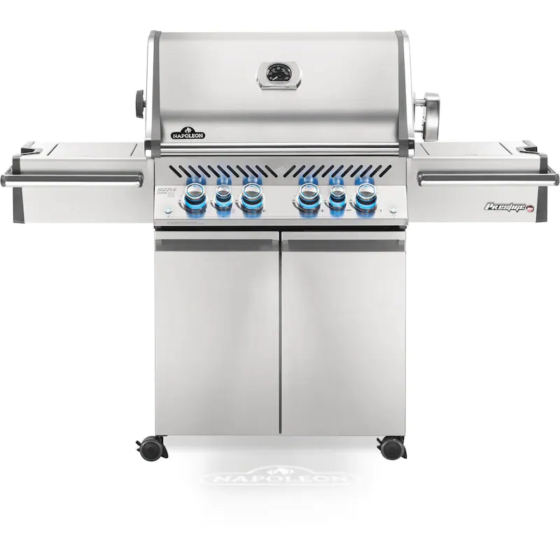 Napoleon Prestige PRO 500 Propane Grill with Infrared Rear and Side Burners and Rotisserie Kit - PRO500RSIBPSS-3