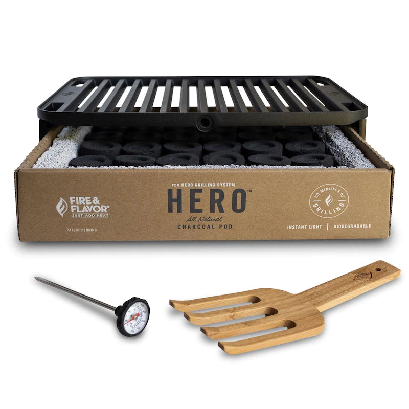 Fire & Flavor HERO Charcoal Grill Kit - FFG1