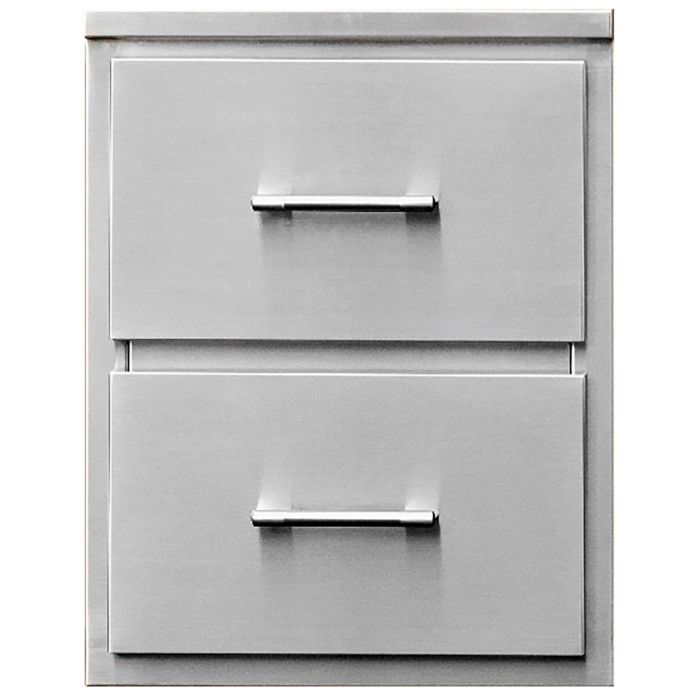 TEC 18-Inch Stainless Steel Double Access Drawers - DD18