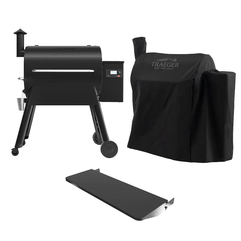 e38a0b1a7496db86eTraeger Pro 780 Wi-Fi Controlled Wood Pellet Grill W/ WiFIRE - Black W/ Front Shelf & Grill Cover - TFB78GLE + BAC442 + BAC504f32e5b09ecbfeac