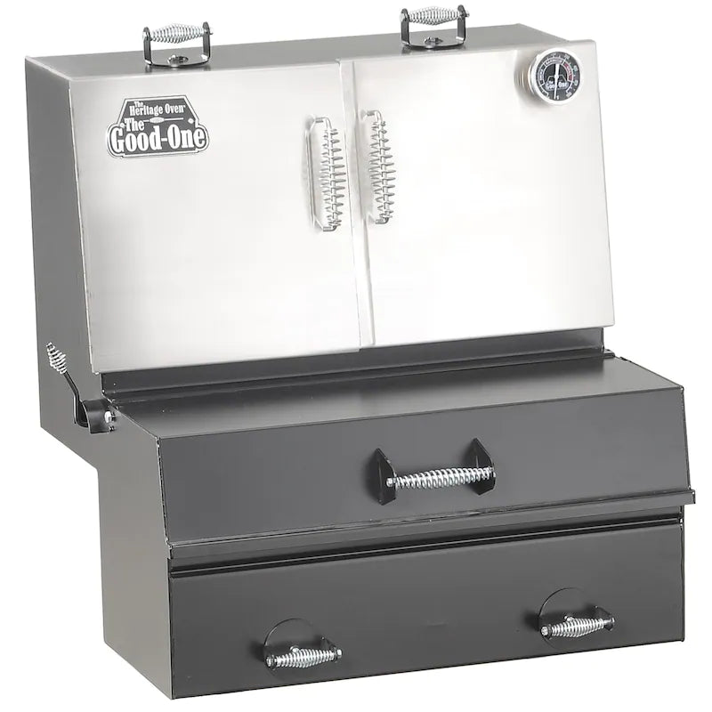 The Good-One Heritage Oven Gen III 32-Inch Built-In Charcoal Smoker - 19300AOH