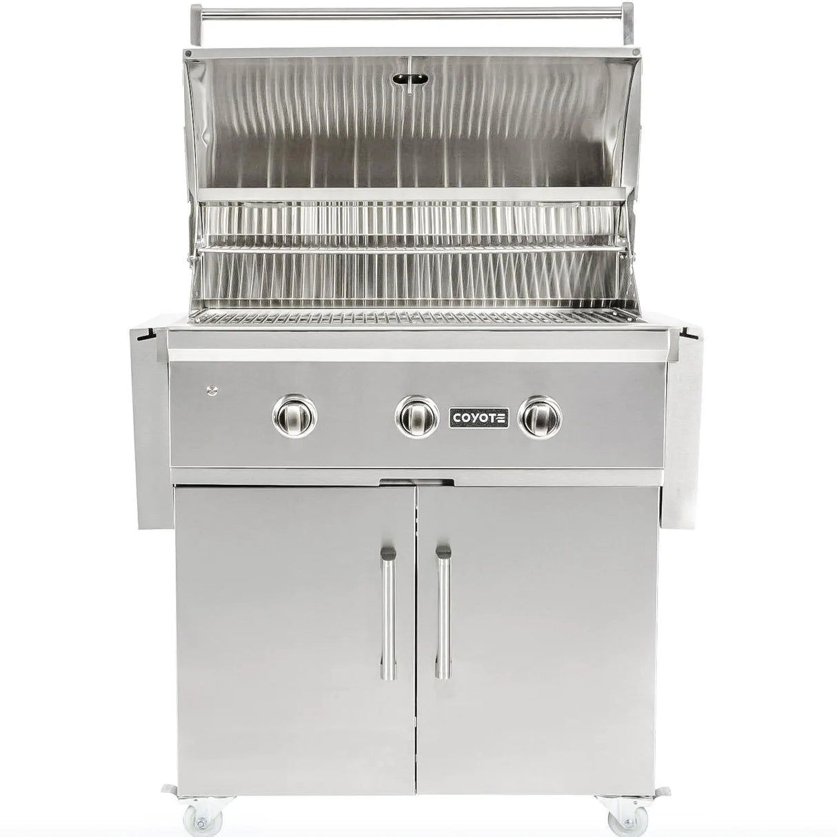 Coyote C-Series 34-Inch 3-Burner Freestanding Propane Gas Grill - C2C34LP C1C34CT