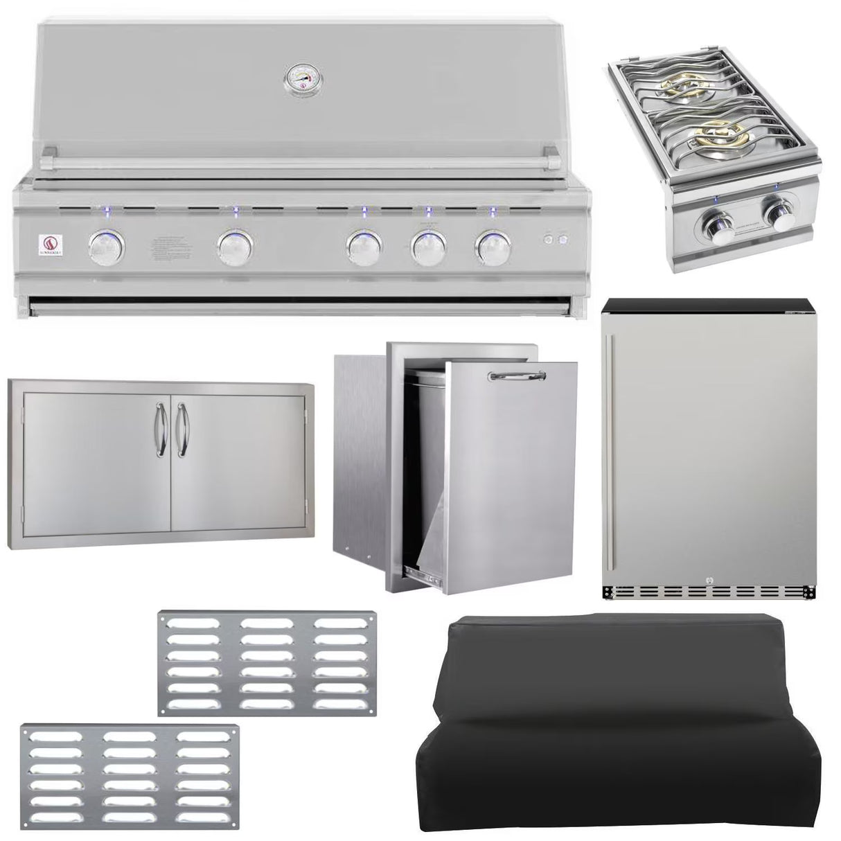 Summerset TRL Deluxe 8-Piece 44-Inch Propane Outdoor Kitchen Package - TRLD44-LP-8PC-PROMO (1)